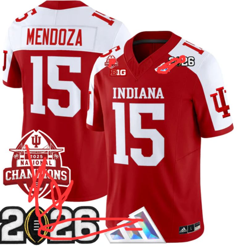 Men 2026 Ohio State Buckeyes #15 Mendoza Red Limited NCAA Jersey 082